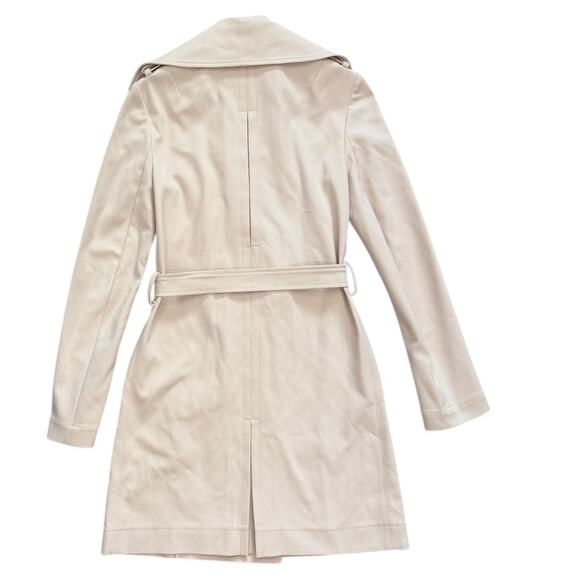 Patrizia Pepe Firenze Beige Double Breasted Trench Coat - Picture 7 of 8